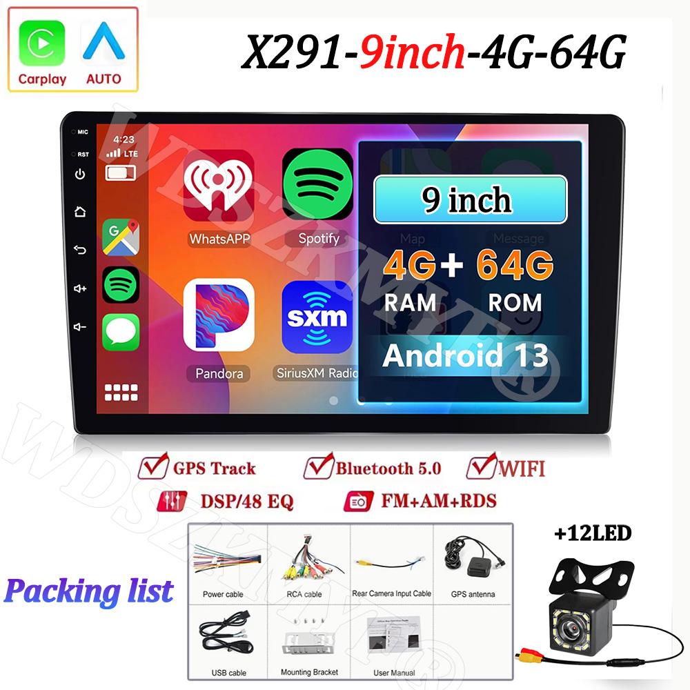 7"/9"/10" Universal 2Din Car Radio 4GB Android 13 Carplay Android Auto GPS BT Automotive Multimedia Car Intelligent Systems