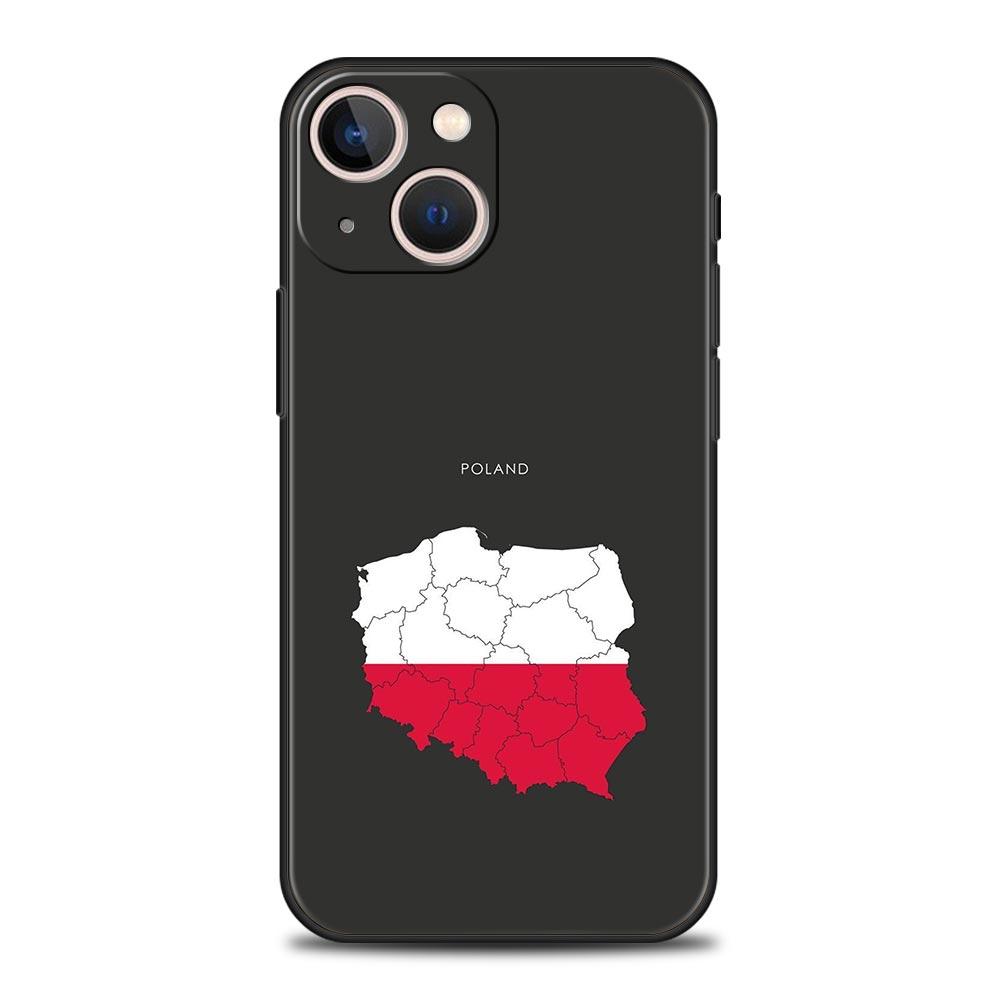 

polish flag Phone Case For iPhone 17 16E 15 16 14 13 12 11 Pro Max 7 8 Plus Soft TPU Back Cover iPhone 17
