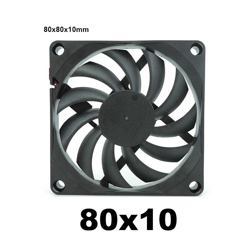 30mm 40MM 50MM 60MM 70MM 80MM 90MM 120MM Cooling Fan Brushless Motor Case Fan Quiet Fan 2PIN for 3D print 4010 12025 8010 w1