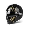 Full Face Motorcycle Helmet DOT Approved ABS Shell Adult Unisex All Season Ride Protection With Bluetooth Slot