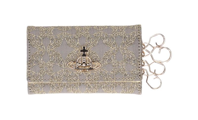 

Vivienne Westwood Orborama Key Case 51020001 W00I2 R401 Mini Re-Jacquard Gold/Grey [Used] золотой