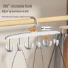 12-Hook Rotatable Multifunctional Plastic Hanger for Clothes, Underwear, Vests, and Hats