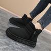TUINANLE High Quality Women's Boots, Plush Snow Boots, Warm High Top Flat Bottom Ladies Winter Shoes