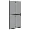 Walk In Shower Screen Black 100 X 6.5 X 190 Cm