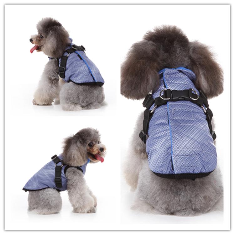 Warm Quilted Dog Jacket: Lamb Fleece Zipper Coat for Winter