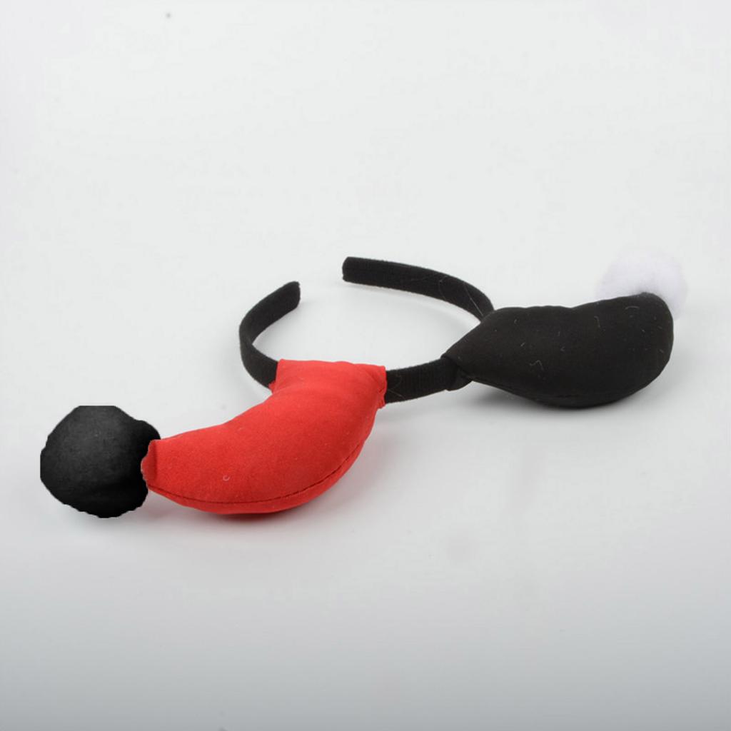 Adult Children Color Matching Clown Horn Hair Hoop Cloth Wrapped Headband Halloween Christmas Costume Cosplay Party