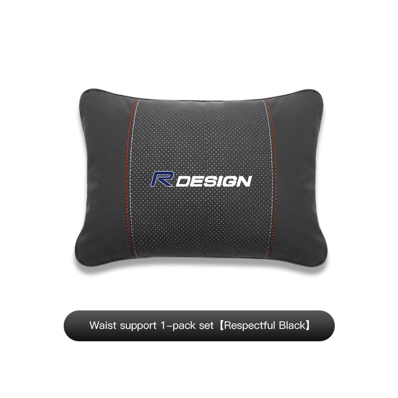 AALG1 Luxury Suede Car Interior Seat Headrest Support  Lumbar Pillow For Volvo Rdesign Polestar AWD S60 XC60 XC40 XC90 V60 S80 S90 V90