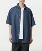 Relaxed Short Sleeve Denim Shirt [Medium Indigo]