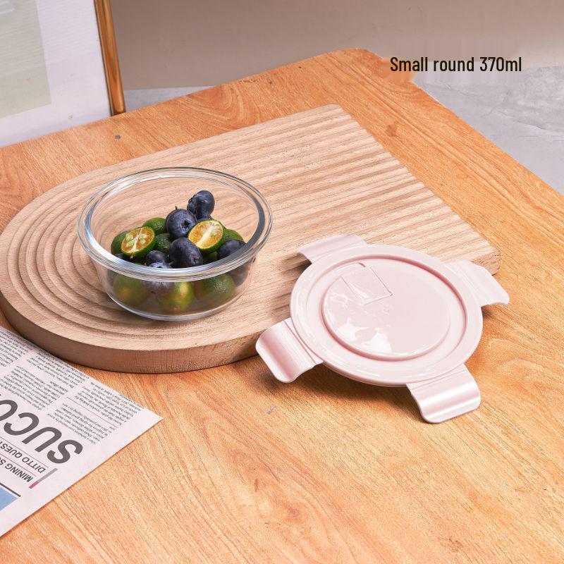 Microwave-Safe Glass Bento Lunch Box with Compartments