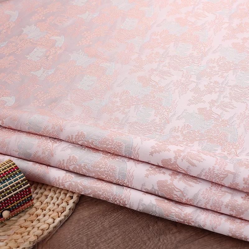 Brocade Jacquard Fabric Satin Children's Clothing Hanfu Clothing Apparel Sewing Fabric Wholesale Cloth Meters Diy Material