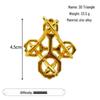 Zinc Alloy Kongming Puzzle Lock: Disentanglement Ring Educational Toy