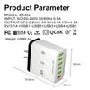 65W High-Power 6-Port USB Fast Charger for Mobile Phones (US/EU/UK Standard)