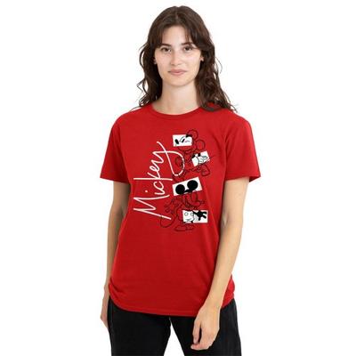 Womens/Ladies Mickey Mouse Geometric Shapes T-Shirt
