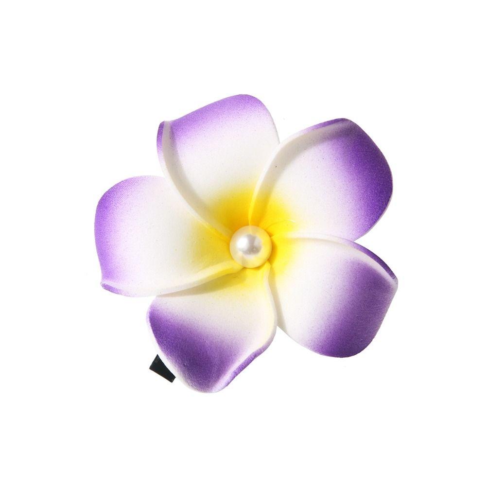 Plastic Gradient Flower Hairpins Mid Size Girls Duckbill Clip Cute Flower Hair Clip  Streetwear