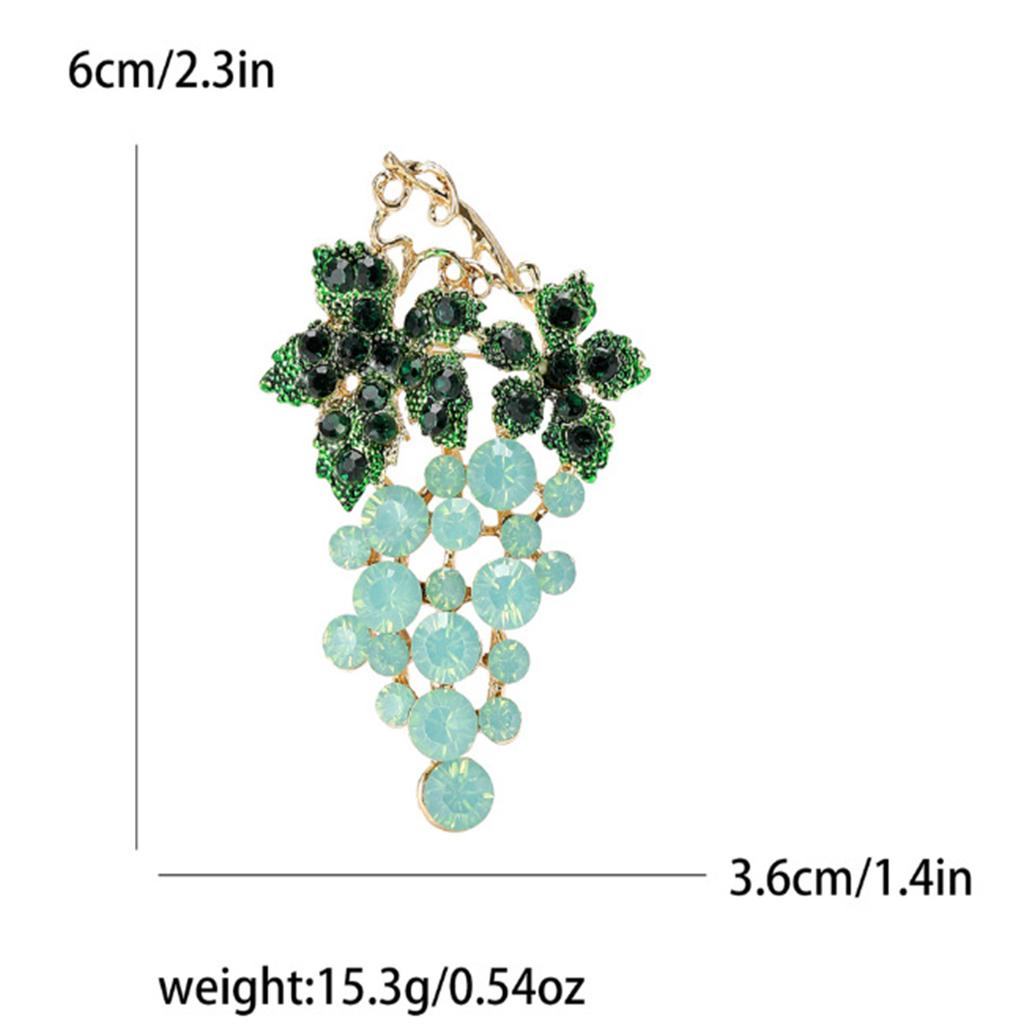 1Pc Korean Creative Grape Brooch for Men and Women Charm Cute Pin Exquisite Trendy Jewelry Accessories Party Birthday Gift 2026