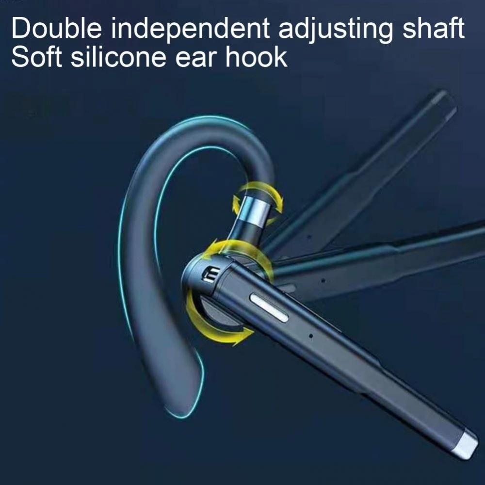 Screen Display Bluetooth Earphone Rotatable Wireless Headphones Ear Hook Business Headset  Business