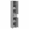 Bathroom Cabinet Gray Sonoma 30 x 33 x 190 cm Particleboard