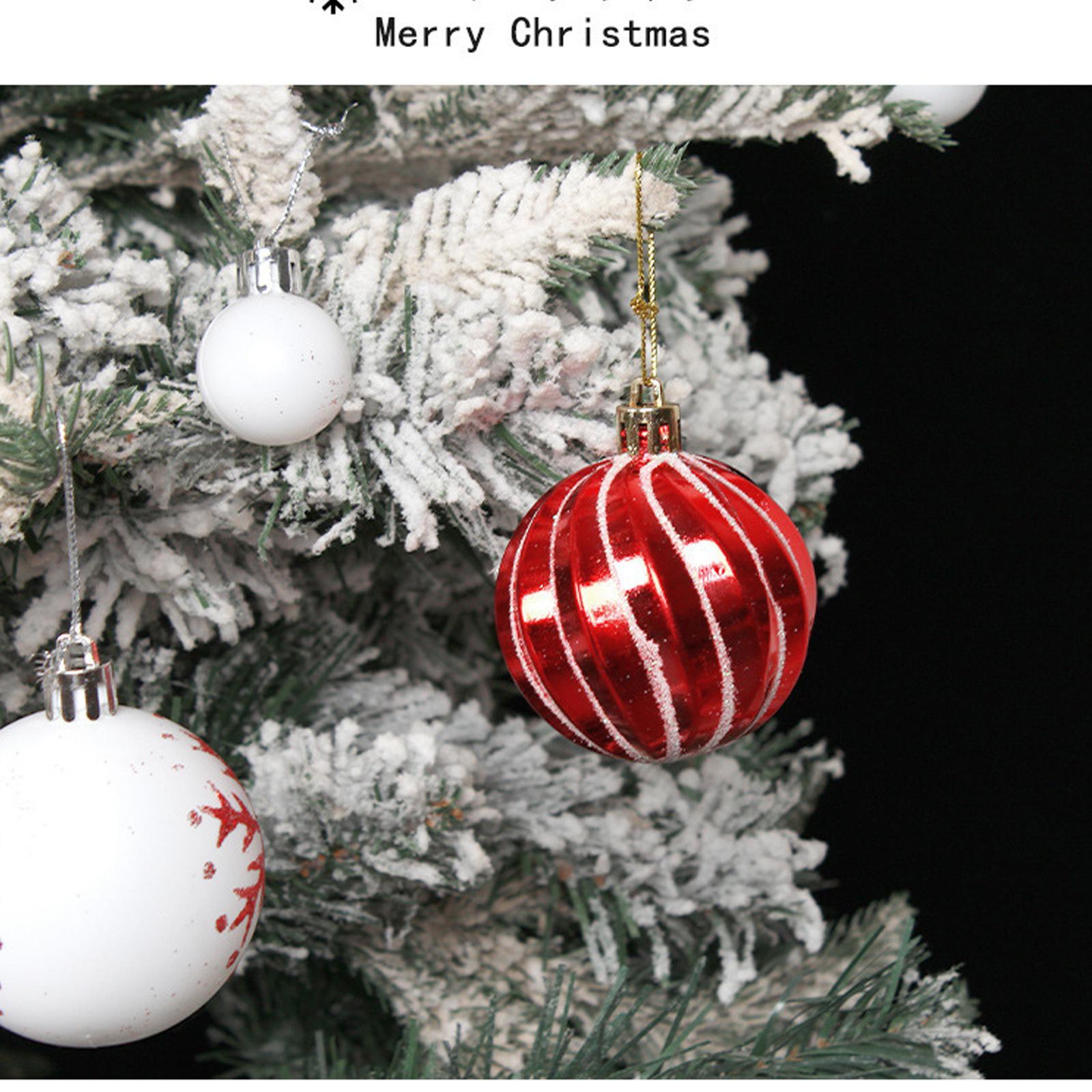 

Christmas Decoration 42Pcs/Set Christmas Bright Painted Ball Xmas Tree Pendant 2025 New Year Party Decors Home Ornament Gifts 3CM and 6CM золотой