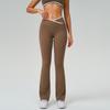 Women's High-Waist Micro-Flare Yoga Pants with European and American Style