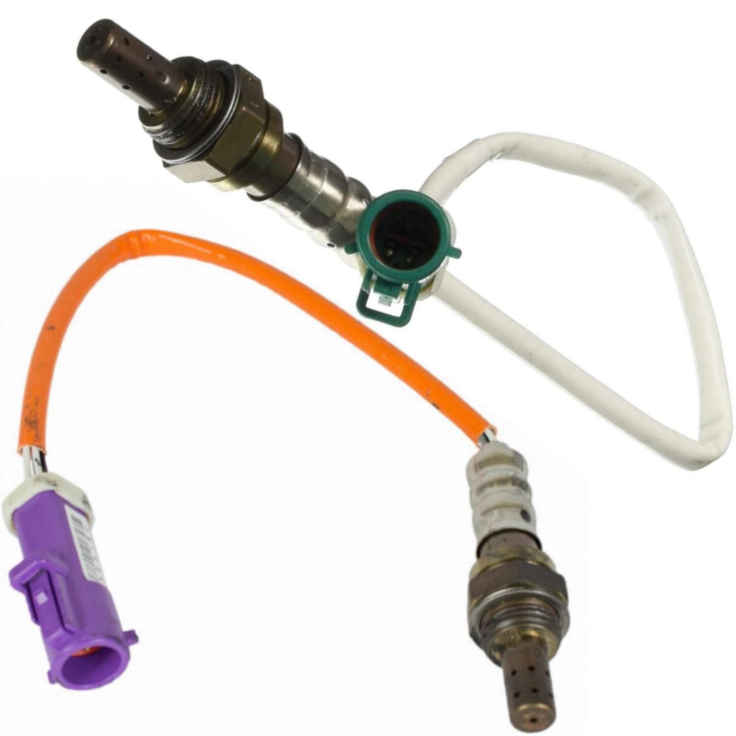 2pcs Oxygen O2 Sensor Up+Down For 2011- Ford Fiesta 1.6L l4 Only fit 4-pin.