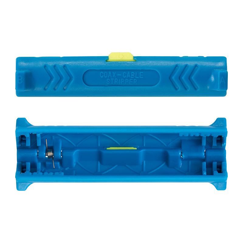 Round Grip Spring Lever Electrical Wire Stripper Pen Rotary Coax Coaxial Cable Wire Pen Cutter Audio Video Cable Stripping Tool