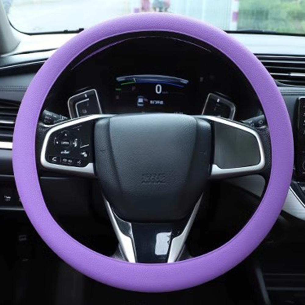 1 Pc Ultra Thin Anti Slip Car Steering Wheel Protective Cover, Silicone Steering Wheel Protective Cover