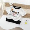 Kids' Two-in-One Short Sleeve Lycra Cotton Summer T-shirt