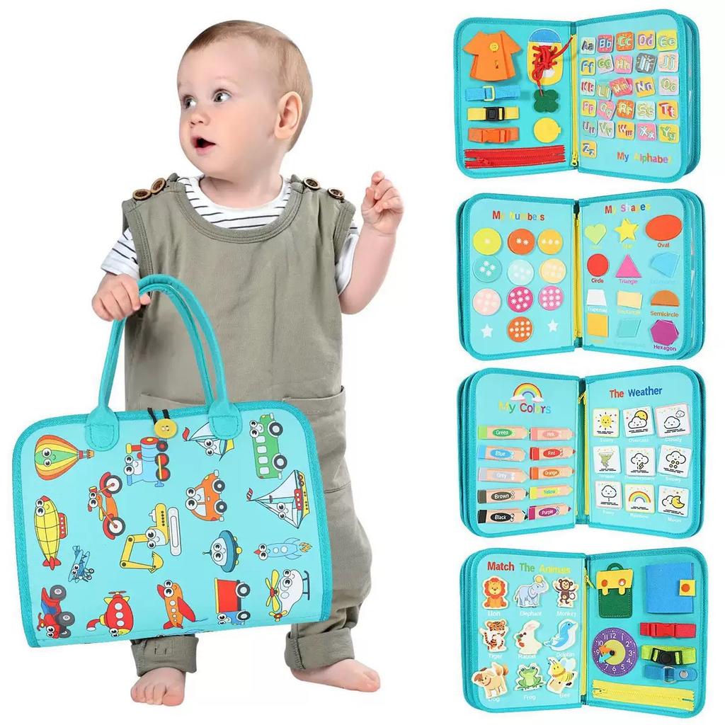 Felt Learning Preschool Practice Busy Board Children's Early Education Toys Puzzle Enlightenment Learning Board Birthday Gift