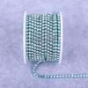 Glass Crystal Rhinestones Chain Sew on Trimming Colorful Rhinestone Chains for Dress Decoration