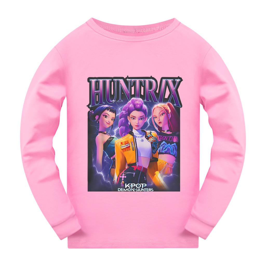 5029 Kids Girls Rumi Zoey Mira Super Star Print Long Sleeves T-Shirt