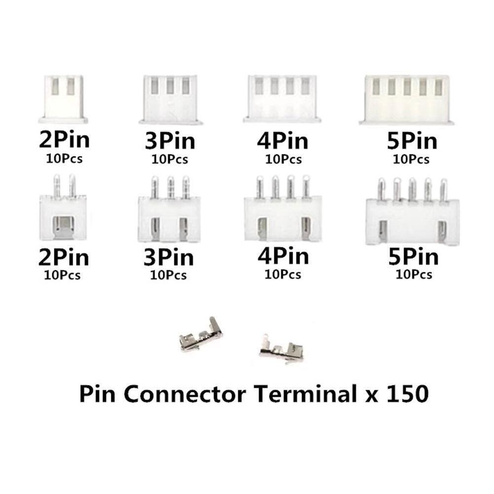 Terminal 230 Teile/schachtel Männlich Weiblich Kit Nylon + Verzinnte Kupfer Stecker Weiß