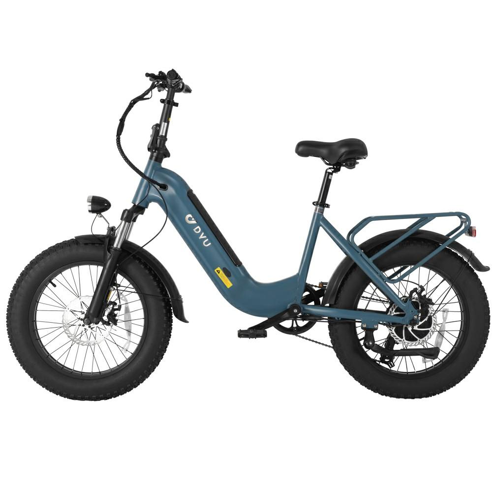 Electric Bike DYU FF50 20" 250W Motor 48V 14AH Max Range 70Km Top Speed 32Km/h Load 150KG Blue