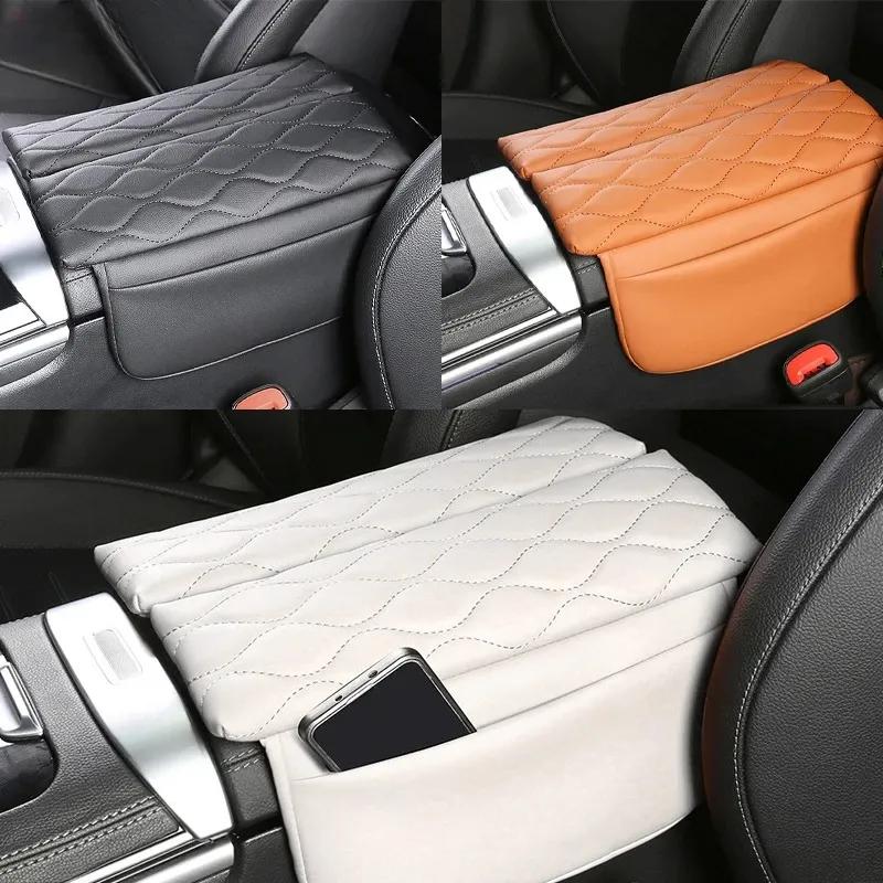 For Mercedes Benz C CLE GLC Class W206 X254 Center Armrest Box Console Box Storage Box Leather Trim Cover Interior Acccessories