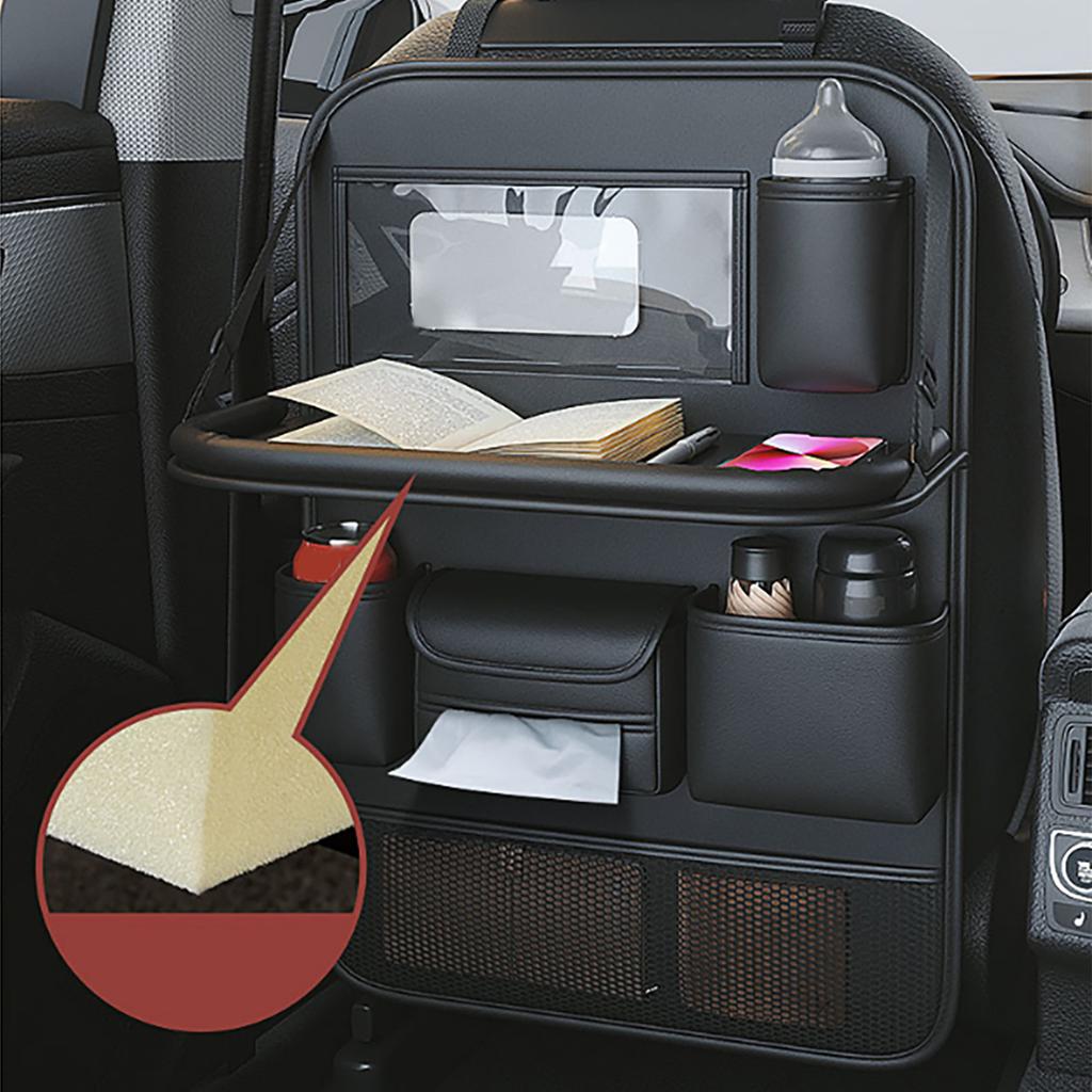 Rücksitzorganizer Multifunktional Stabil Langlebig Faltbarer Tisch Sitzrückenorganizer für Auto