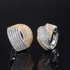 Ring Female European and American New Micro-inlaid Diamond Zircon Ring Personalized Color Separation Zircon Ring