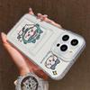 Card Slot Holder Silicone Wallet Pocket Case For Xiaomi Redmi Note 12 13 Reno 12F 13F 14F Samsung S23 S24 S25 Infinix Note 30 Cover Clear Phone Bumper