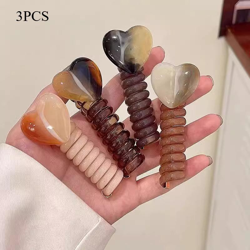

4Pcs Muse New High-end Love Phone Line Hair Band Ponytail Braided Hair Twist Braided Hair Artifact Bubble Braid Headrope Hair Accessories