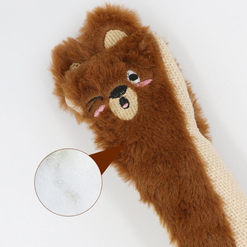 Cats Toy for Indoor Plush Animal Chewing Toy Cats Teether Chewing Toy Interaction Boredom Cats Entertainment Toy