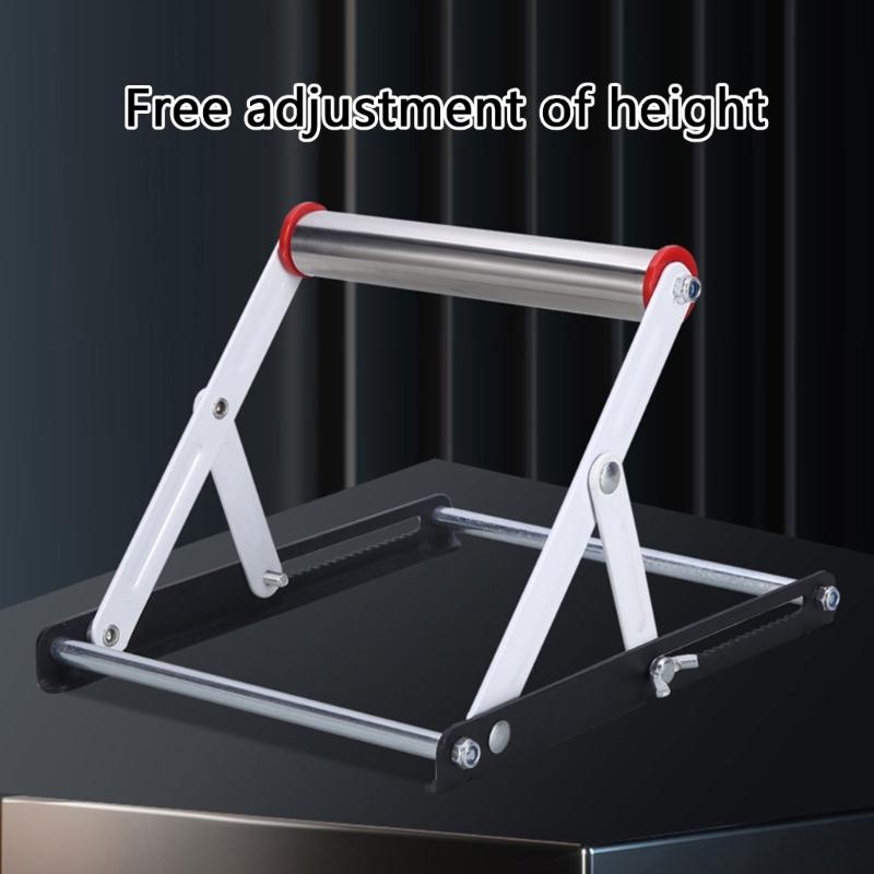 Kraftig Stål Justerbart Stödstativ För 55 135mm Rör Panel Hopfällbar Utrymmesbesparande Kapmaskin Stödstativ