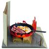 Sankei Studio Ghibli Mini Moving Castle Calcifer und Bacon and Egg Papierbastelset Howl's, maßstabsgetreu, MP07-33