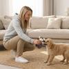 Interactive Squeaky Dog Toys Cartoon Animal Plush Pet Toys Resistant Teeth Grinding Chew Toys