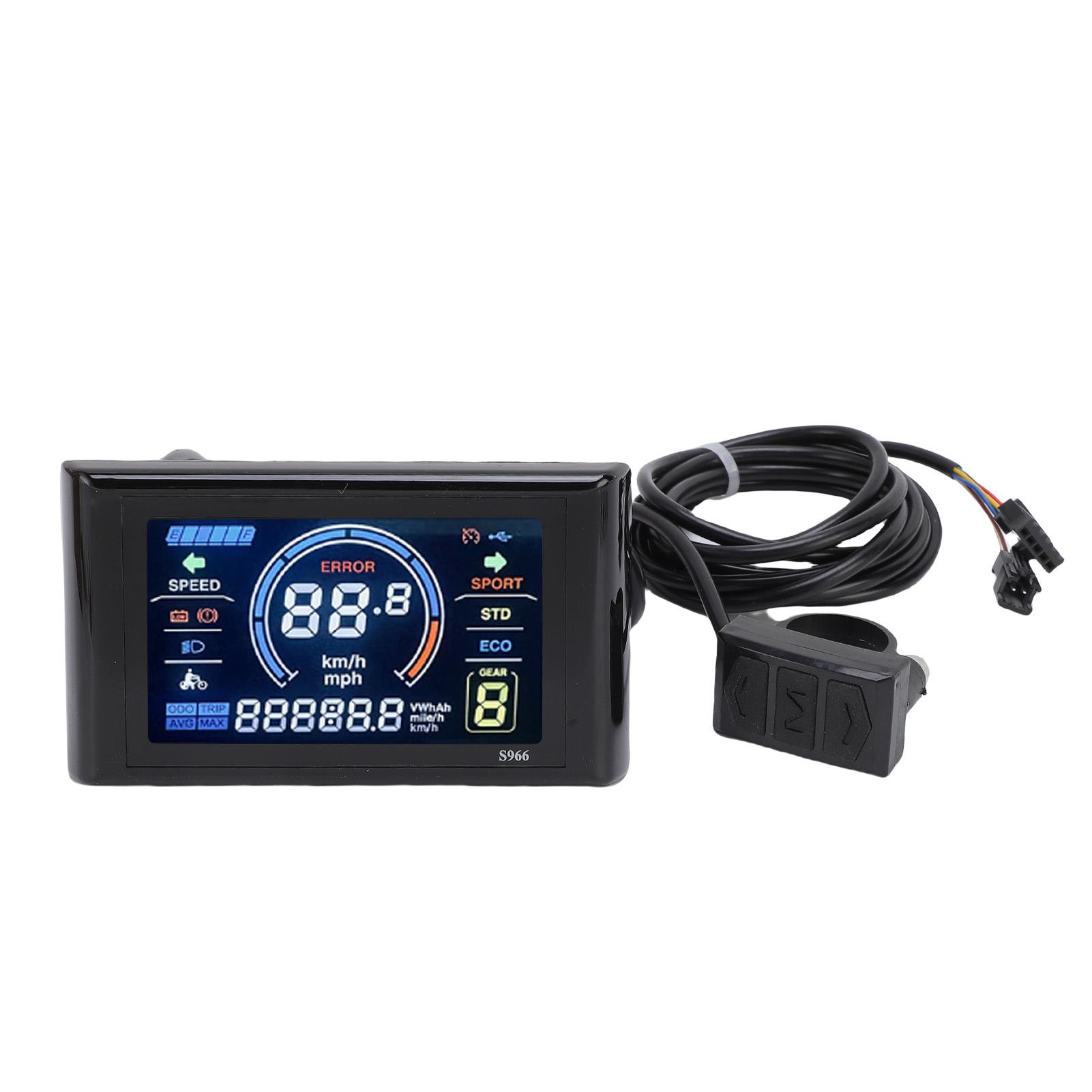 Igeteck Electric Bicycle Color Display Screen 24V 36V 48V Electric Bike Lcd Control Panel With Sm Connector Water Roof For
