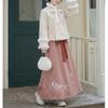 2025 A/W Literary Hanfu-Inspired Two-Piece: Improved Top & Skirt