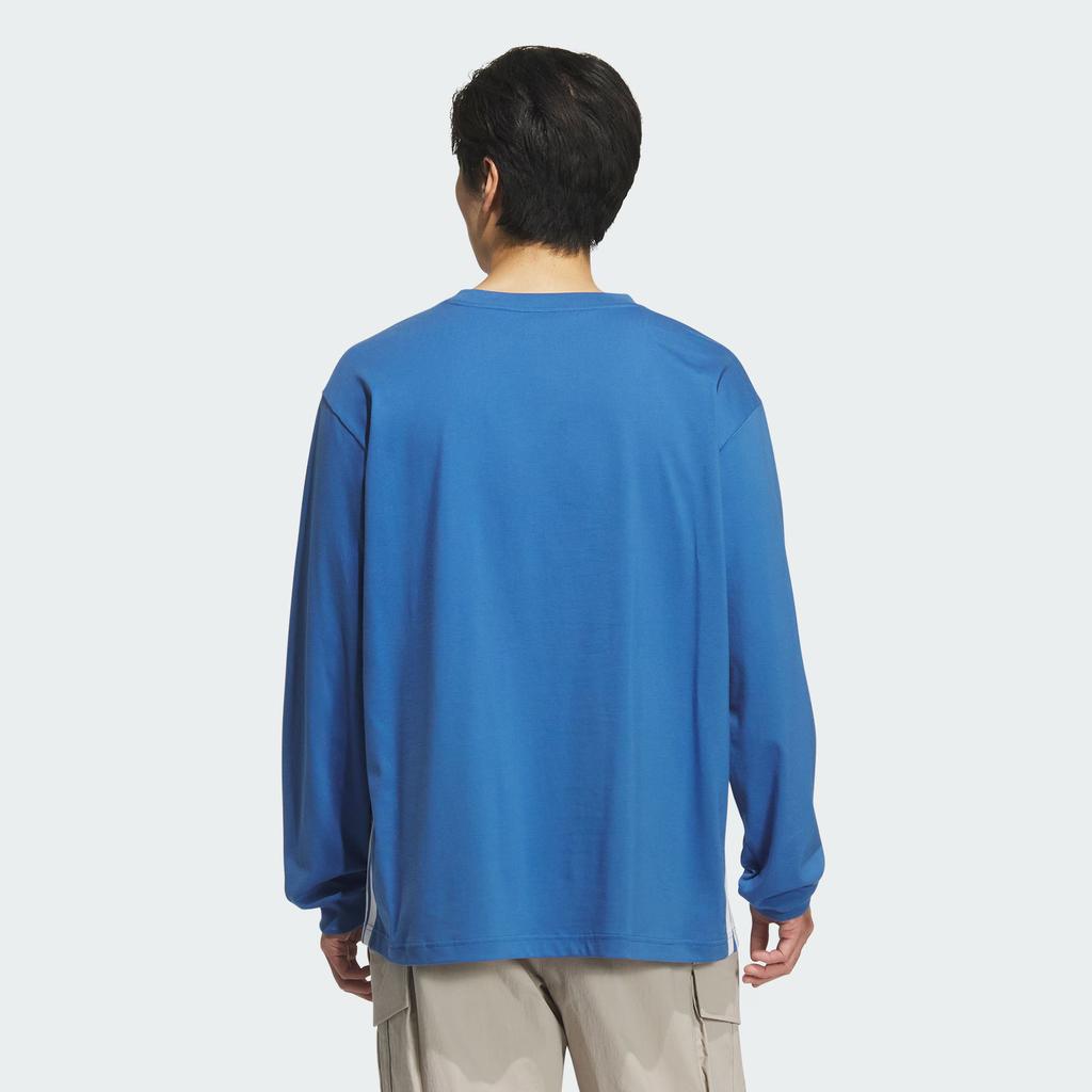 adidas T Shirts Unisex Blue Crew Neck Moderate KF5195-