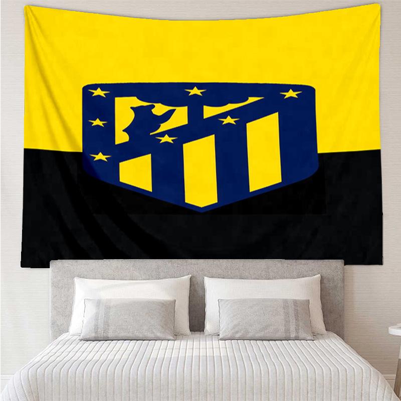 1PC Atletico Ma-drid Crest Printed Tapestry Room Decoration Wall Hanging for Living Room Bedroom, dormitory, Birthday and Christmas gifts