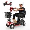 iScooter X02 Four-Wheel Scooter Suitable For Seniors/Disabled People 8KM/H 250W Motor 24V 12AH Battery Range 20KM Foldable Electric Scooter