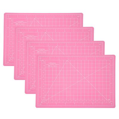 4Pcs Cutting Mat A5 Pink PVC Model Cut Pad Craft Paper Carving Engraving Scale Board