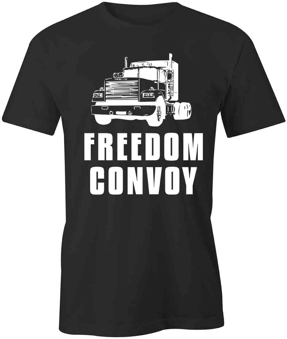 FREEDOM CONVOY TShirt Tee Short-Sleeved Cotton CLOTHING TRUCK POLITICAL S1BSA936 XL