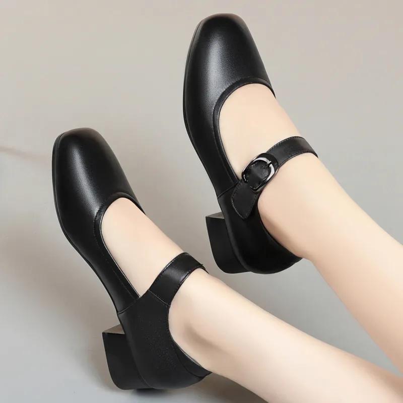 Zapatos De Mujer Women Fashion Round Toe High Quality Anti Skid Spring Summer Shoes Lady Cool Comfort Student Black Shoes Ba197
