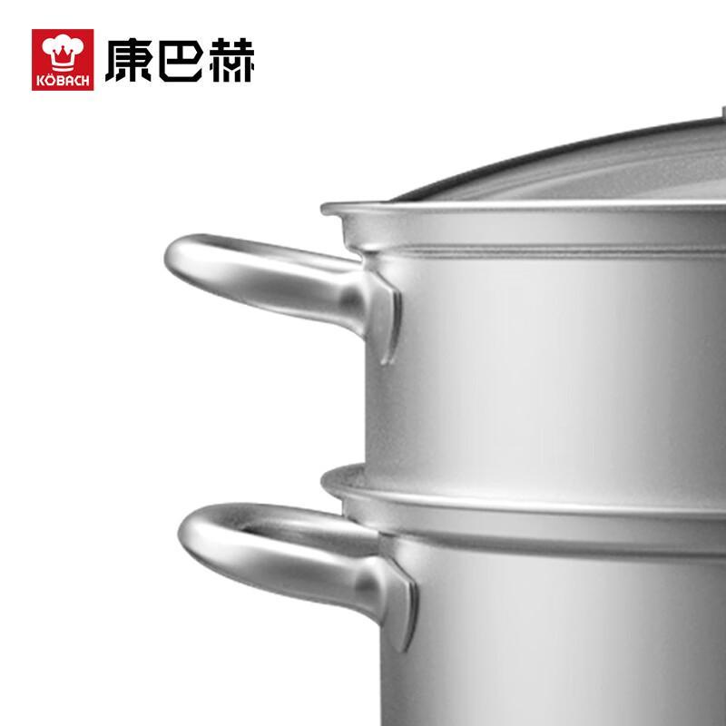 KOBACH 304 Stainless Steel Double-Layer Universal Steamer Pot